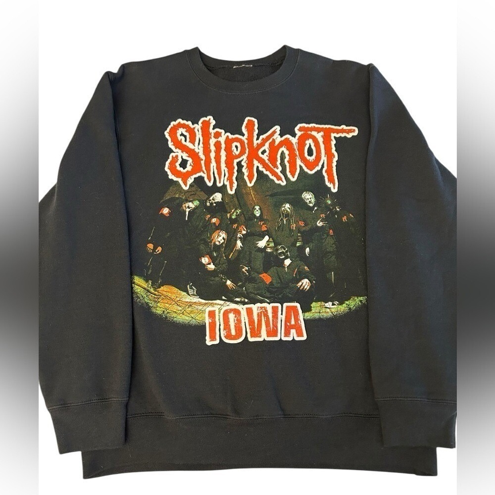 Slipknot lowa 20th Anniversary Band Rock Double‎ Sided Graphic Sweatshirt Small